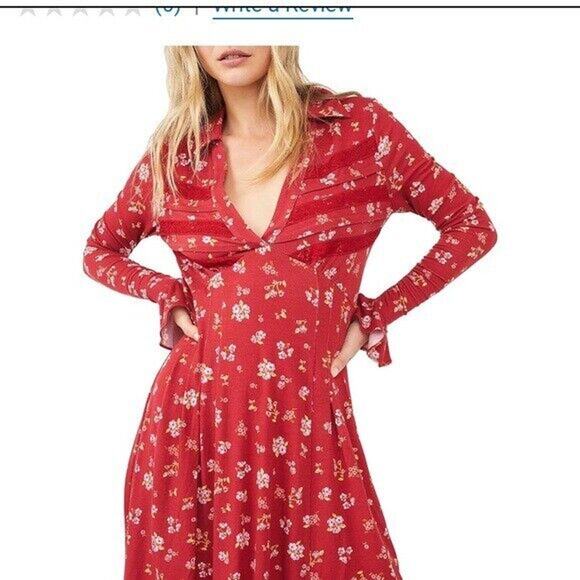 NWT Free People Good Days Mini Dress Floral Womens Size XS - Picture 2 of 8
